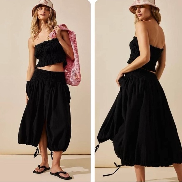 Free People All The Things Skirt FREE-EST Black SzXS - Picture 1 of 6